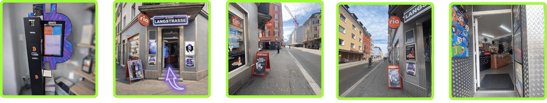 Bilder vom Bitcoin ATM in Zürich