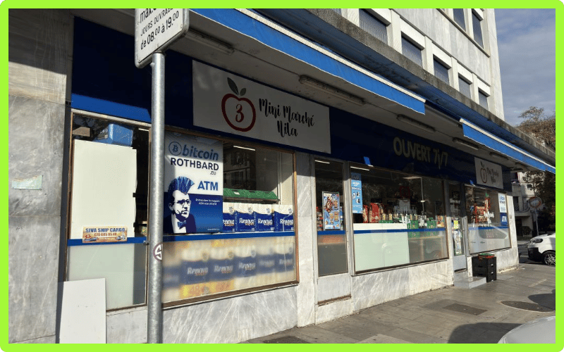 Bilder vom Bitcoin ATM in Genf