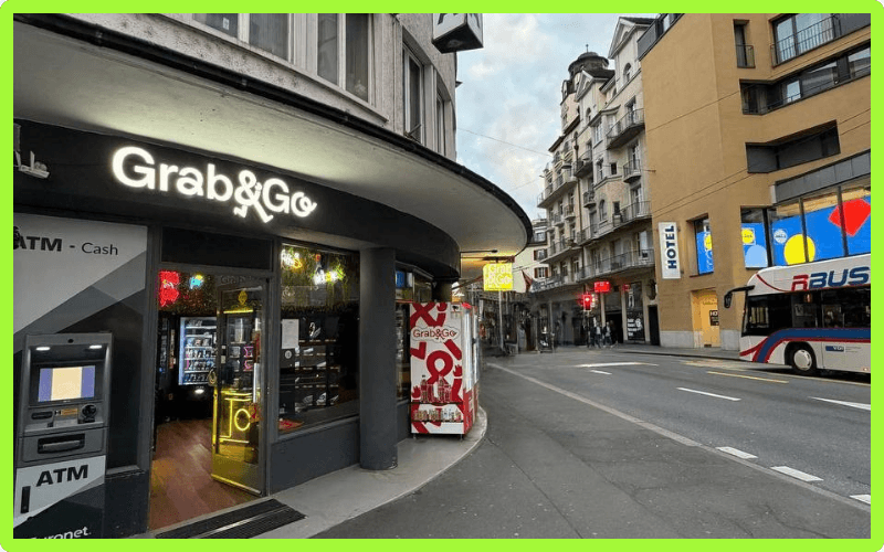 Bilder vom Bitcoin ATM in Luzern