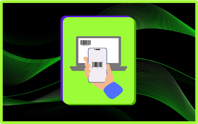Laptop qr code