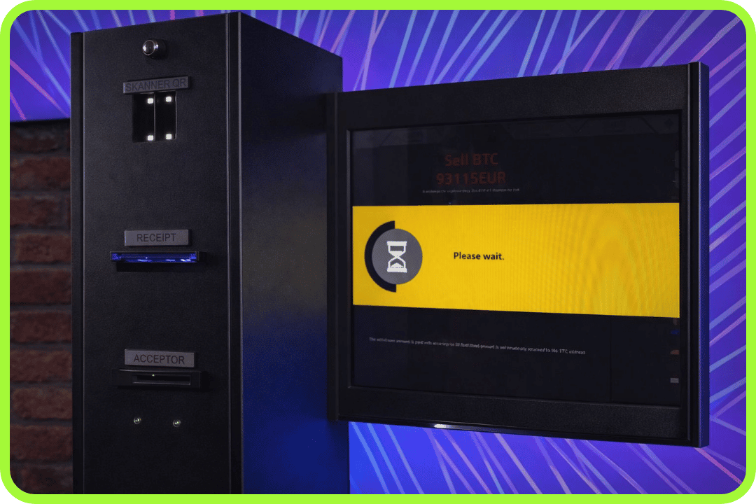 Bitcoin-Automat-Bildschirm