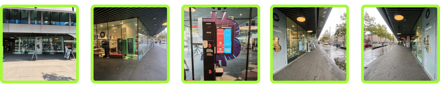 5 Fotos des Bitcoin ATM in Zürich