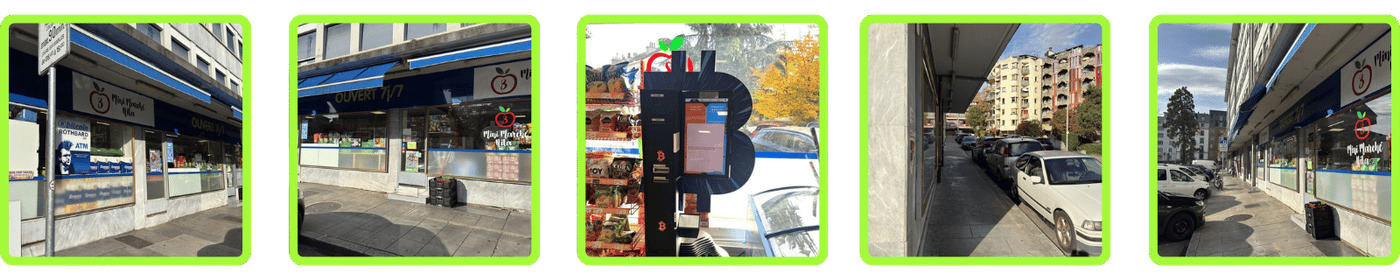 5 Fotos des Bitcoin ATM in Genf