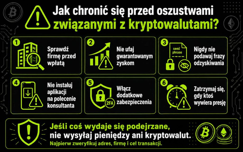 Informationen zum Schutz vor Kryptowährungsbetrug