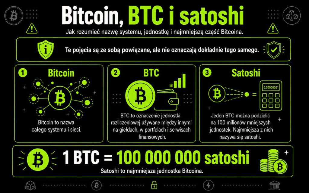 Was sind Bitcoin, BTC und Satoshi?