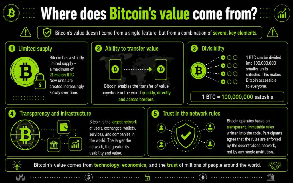 Where does Bitcoin's value come from?