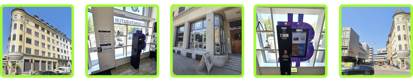 5 Fotos des Bitcoin ATM in Winterthur